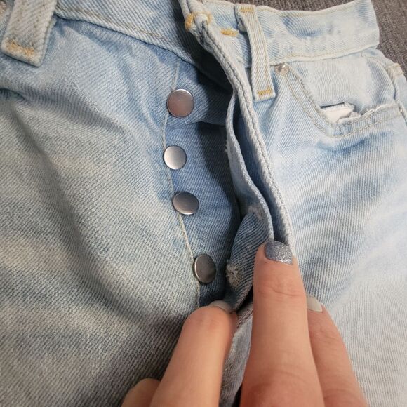 BDG Urban Outfitters Jeans 28 x 27 Denim Distressed Light Wash Straight Fit - Picture 7 of 11